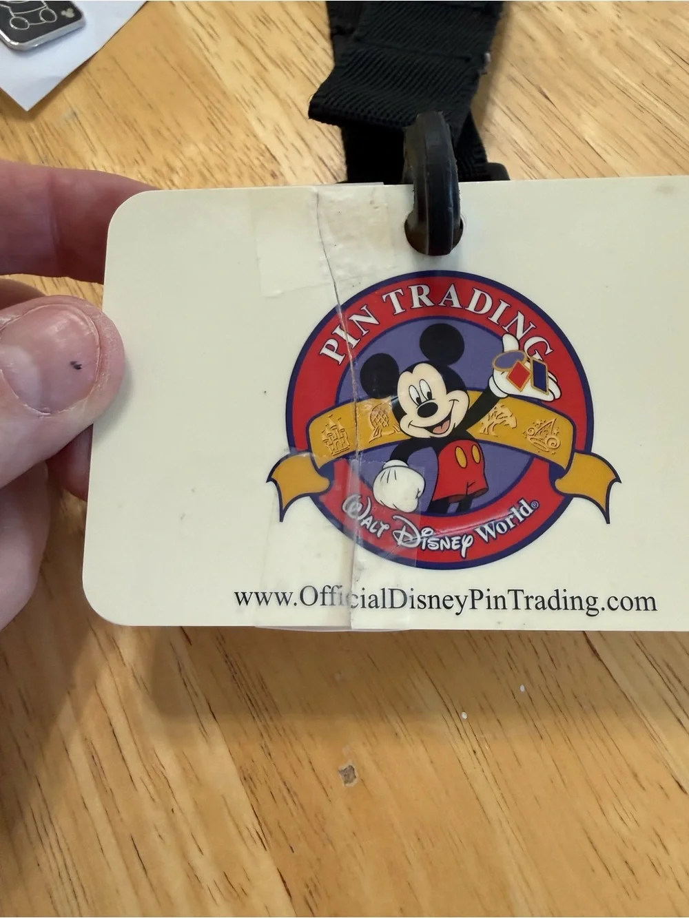 Disney Black Lanyard with Colorful Enamel Character Pins